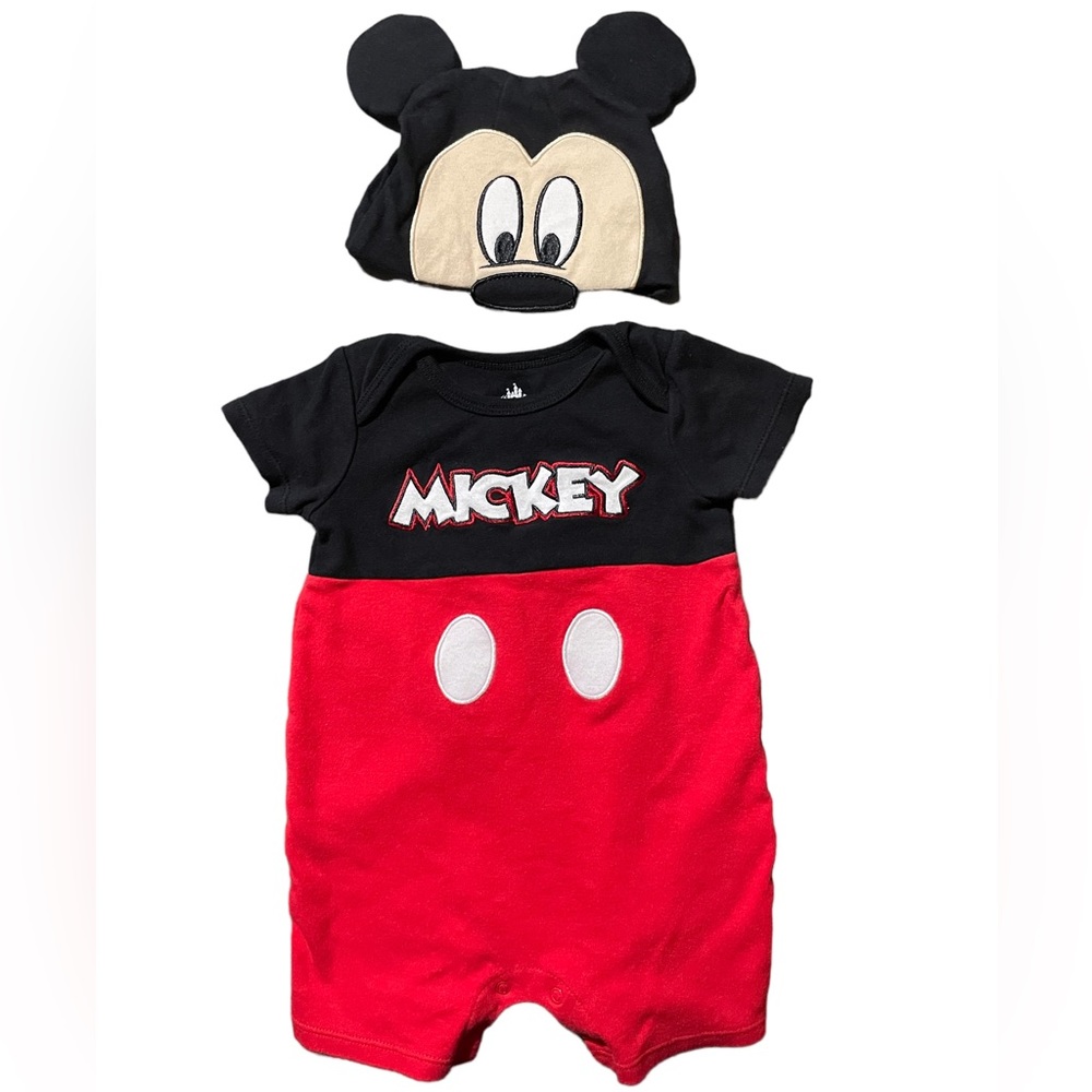Mickey Mouse Disney Baby Outfit with Hat